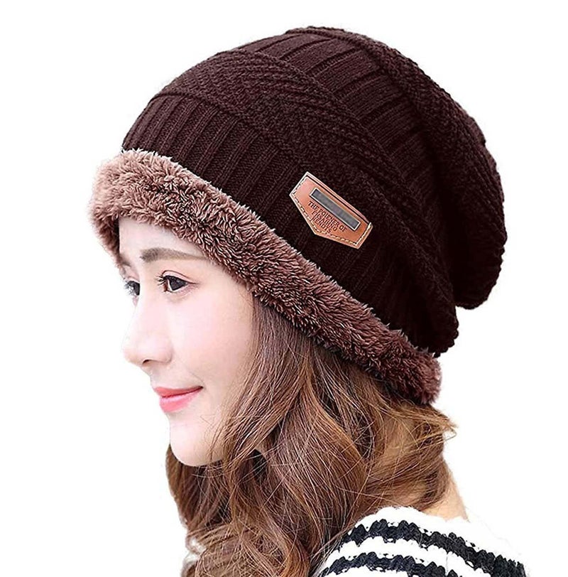HINDAWI Slouchy Beanie for Women Men Winter Hat Knit Warm Snow Skull Cap Ski Knit Hats - Image 1